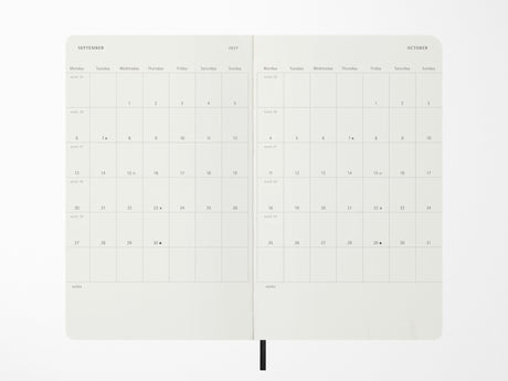 Moleskine 2027 Weekly Planner - Precious & Ethical Vegea - Black