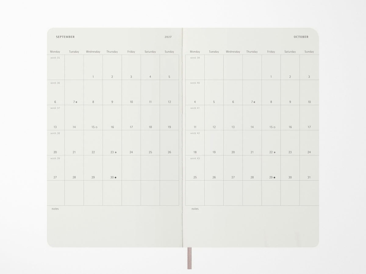 Moleskine 2027 Weekly Planner - Precious & Ethical Vegea - Sage Green