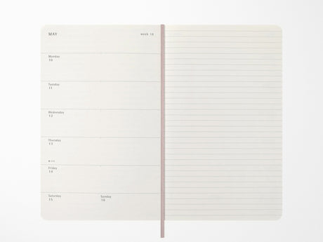 Moleskine 2027 Weekly Planner - Precious & Ethical Vegea - Sakura Pink