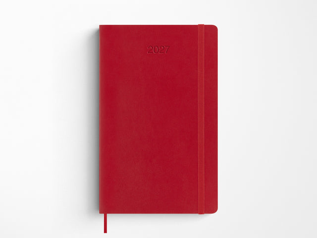 Moleskine 2027 Weekly Planner - Scarlet Red Soft Cover