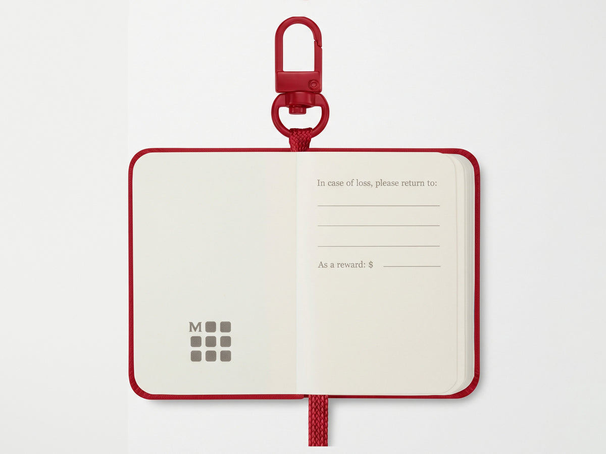 Moleskine Red Mini Charm Notebook