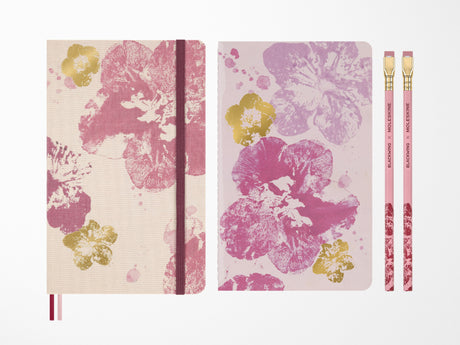 Moleskine Sakura Themed Box Notebook, Cahier Journal & 2 Blackwing Pencils