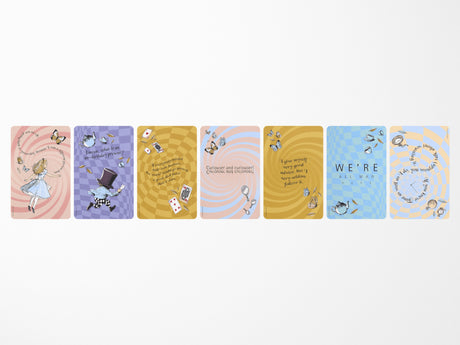 Moleskine x Alice's Adventures in Wonderland Greeting Cards - Set of 7