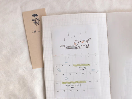 Monthly Plan Calendar Sticker Set 1187