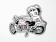 Motorcycle Betty Vinyl Sticker