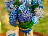 Nantucket Hydrangeas Pop Up Greeting Bouquet