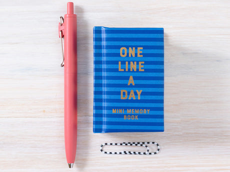Navy Stripes Mini One Line a Day