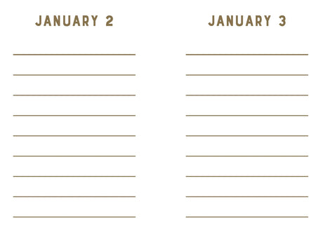 Navy Stripes Mini One Line a Day