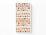 New Retro Sticker Sheet - Food