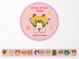 Niko Niko Flower Crown Gold Foil Washi Tape