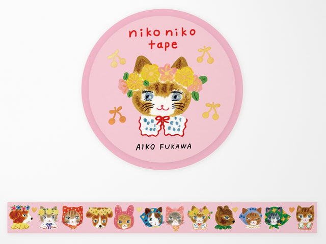 Niko Niko Flower Crown Gold Foil Washi Tape