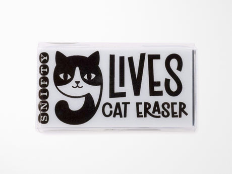Nine Lives Cat Eraser
