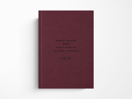 Notem ALVA ANNUAL Journal 2027 - Dark Red A5