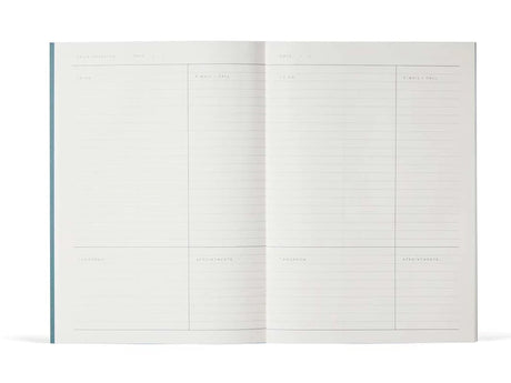 Notem MILO Weekly Work Journal - Blue Check
