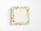 Notes Block Notepad - Floral