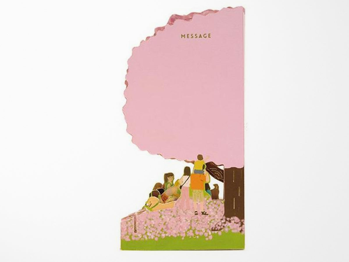 Ohanami Cherry Blossom Viewing Pop Up Greeting Card