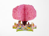 Ohanami Cherry Blossom Viewing Pop Up Greeting Card