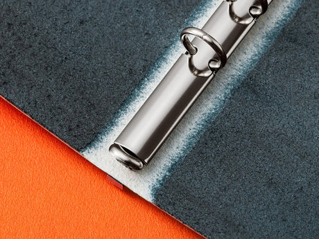 PLOTTER 6 Ring Leather Binder - Mini Shiranami