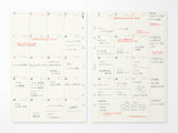 PLOTTER Refill Monthly Schedule Refill 2026 - A5 Size