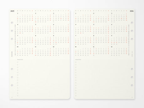 PLOTTER Refill Monthly Schedule Refill 2027 - A5 Size