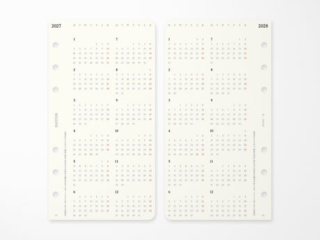 PLOTTER Refill Monthly Schedule Refill 2027 - Bible Size