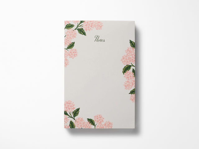 Pink Hydrangea Notepad