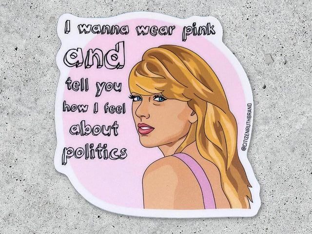 Pink Politics Vinyl Sticker