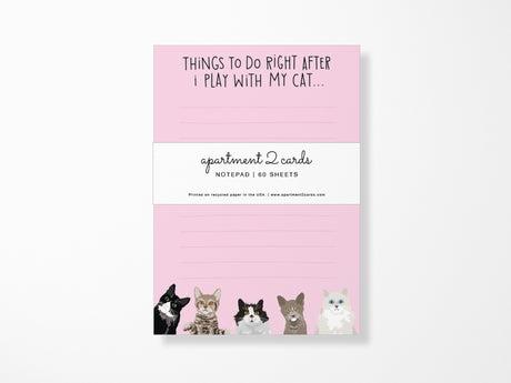 Play With My Cat Notepad