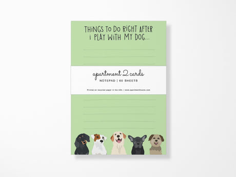 Play With My Dog Notepad