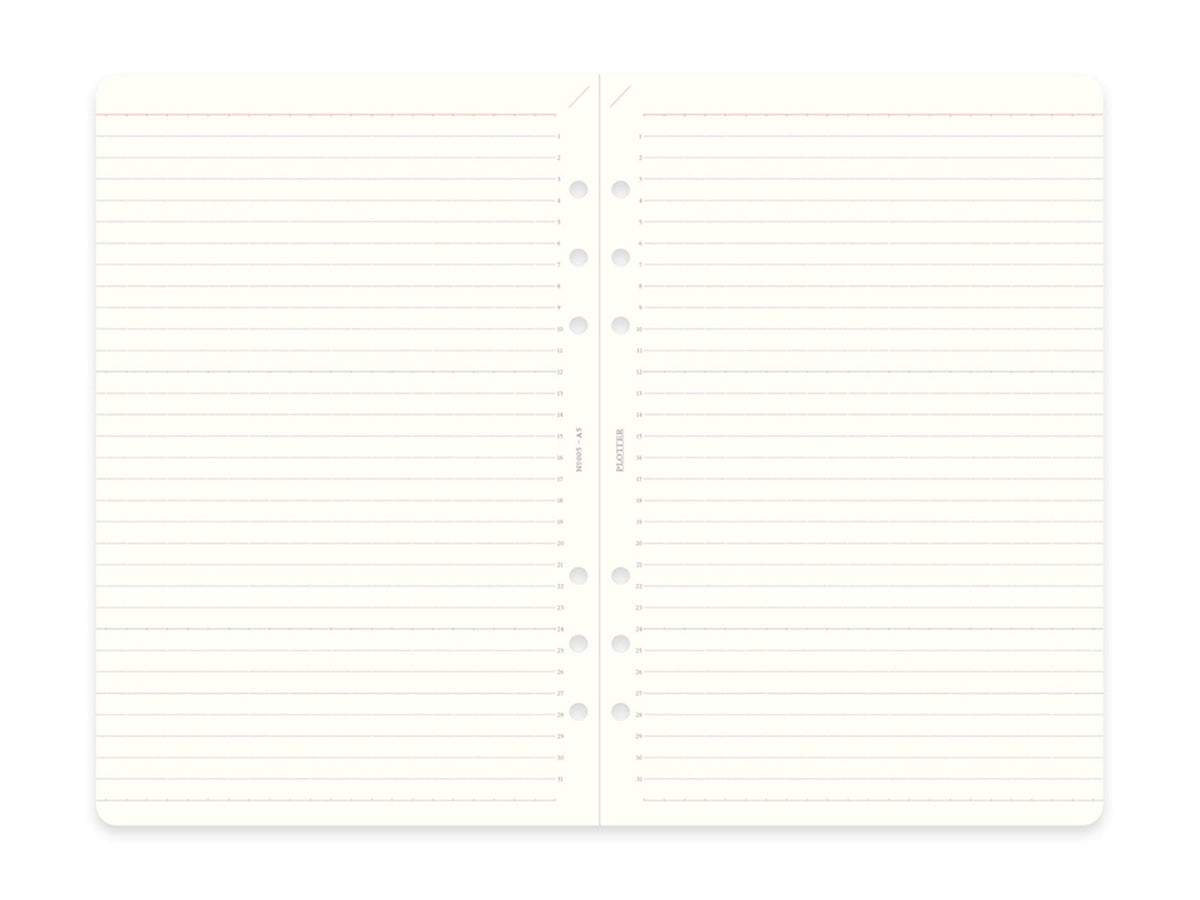 PLOTTER Refill Memo Pad Ruled - A5 Size