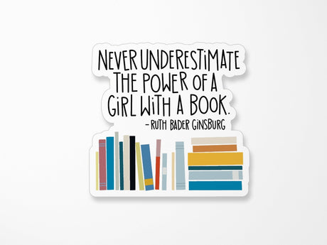 RBG Book Quote Vinyl Sticker