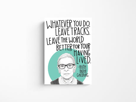 RBG Leave Tracks Magnet