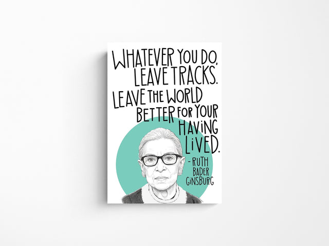 RBG Leave Tracks Magnet