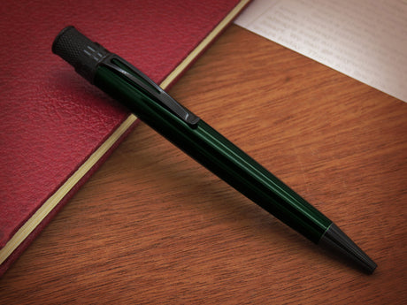 Retro 51 Tornado Rollerball Pen Stealth Lacquer - Emerald Green