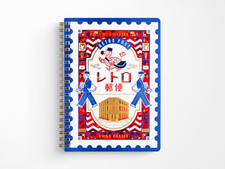 Rokkaku x ObiWan Ring Notebook - Retro Post