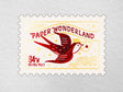 Rokkaku x ObiWan Stamp Shaped Postcard - Swallow