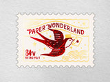 Rokkaku x ObiWan Stamp Shaped Postcard - Swallow