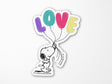 Snoopy Love Balloons Vinyl Sticker