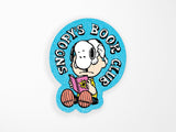 Snoopy's Book Club Vinyl Sticker