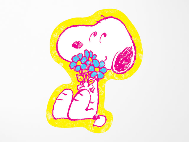 Snoopy's Bouquet Vinyl Sticker