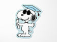 Snoopy's Graduation Vinyl Sticker