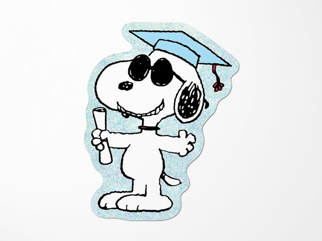 Snoopy's Graduation Vinyl Sticker