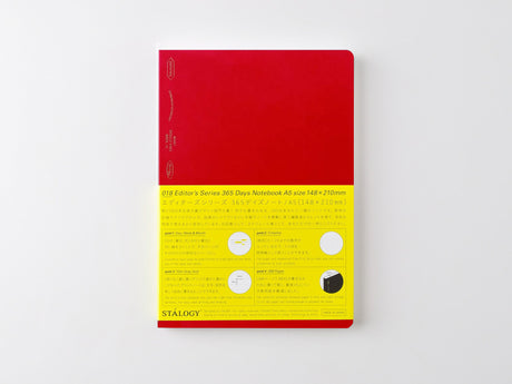 Stalogy Editors Series 365 Days Notebook - Red