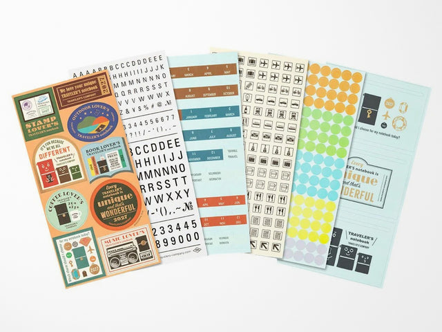 TRAVELER'S Notebook 2027 Customized Sticker Set For Diary
