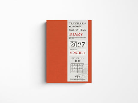 TRAVELER'S Notebook 2027 Monthly - Passport Size