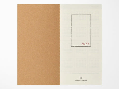 TRAVELER'S Notebook 2027 Weekly + Memo - Regular Size
