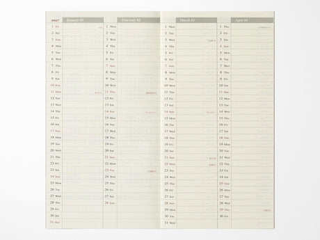 TRAVELER'S Notebook 2027 Weekly + Memo - Regular Size