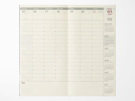 TRAVELER'S Notebook 2027 Weekly Vertical - Regular Size