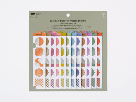 TSUKI no IRO: Bookmark-Style Foil-Pressed Stickers