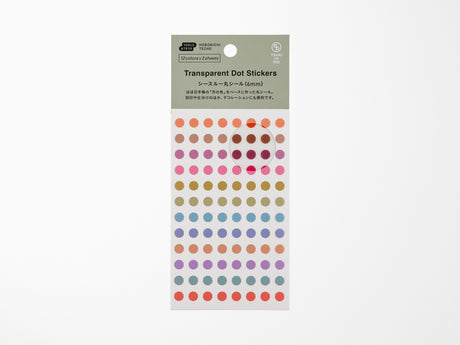 TSUKI no IRO Transparent Dot Stickers - 6mm